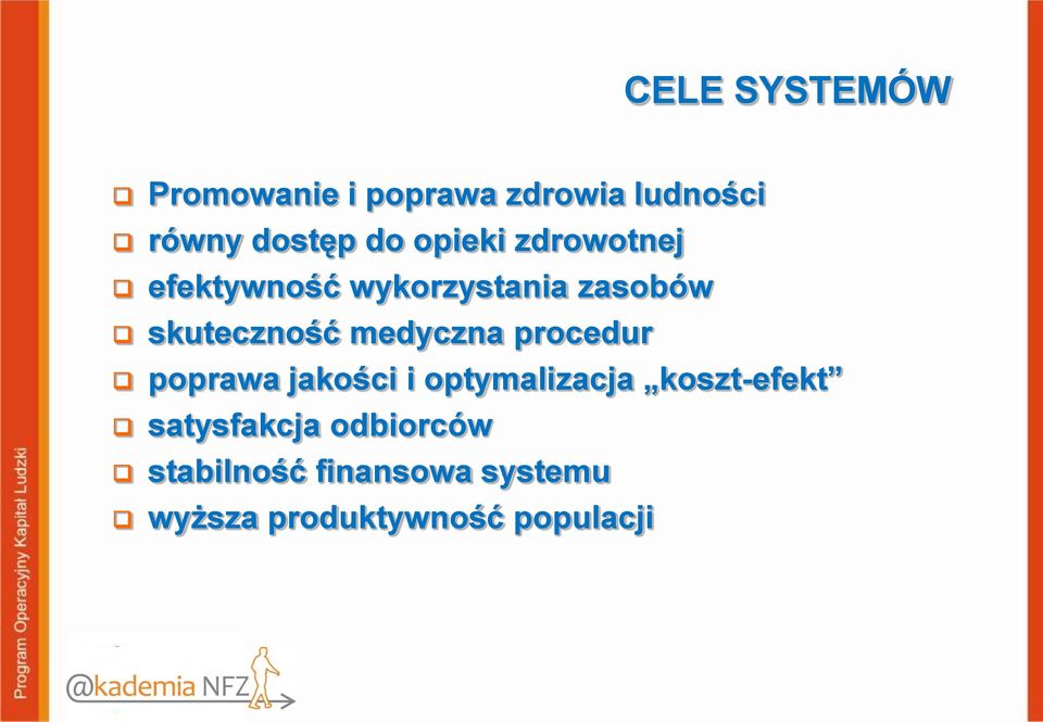 medyczna procedur poprawa jakości i optymalizacja koszt-efekt