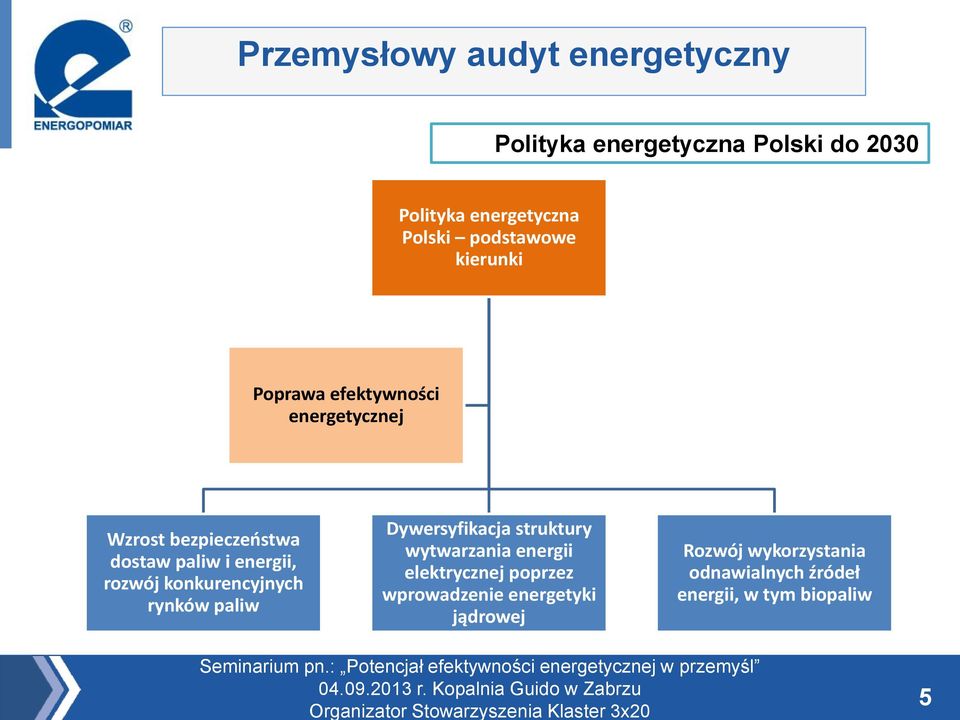 konkurencyjnych rynków paliw Dywersyfikacja struktury wytwarzania energii elektrycznej