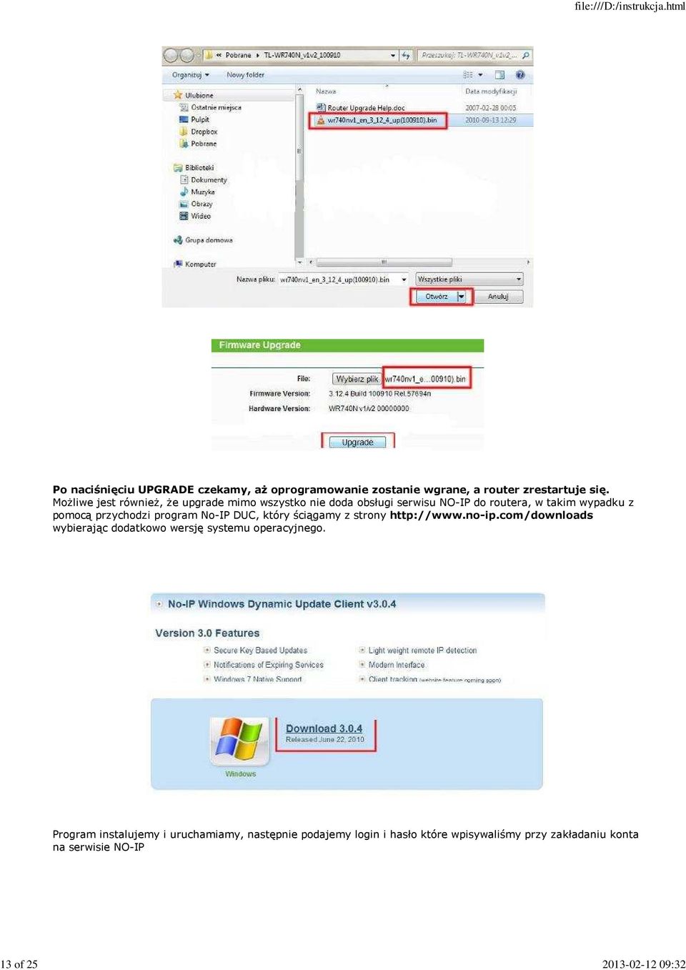 przychodzi program No-IP DUC, który ściągamy z strony http://www.no-ip.