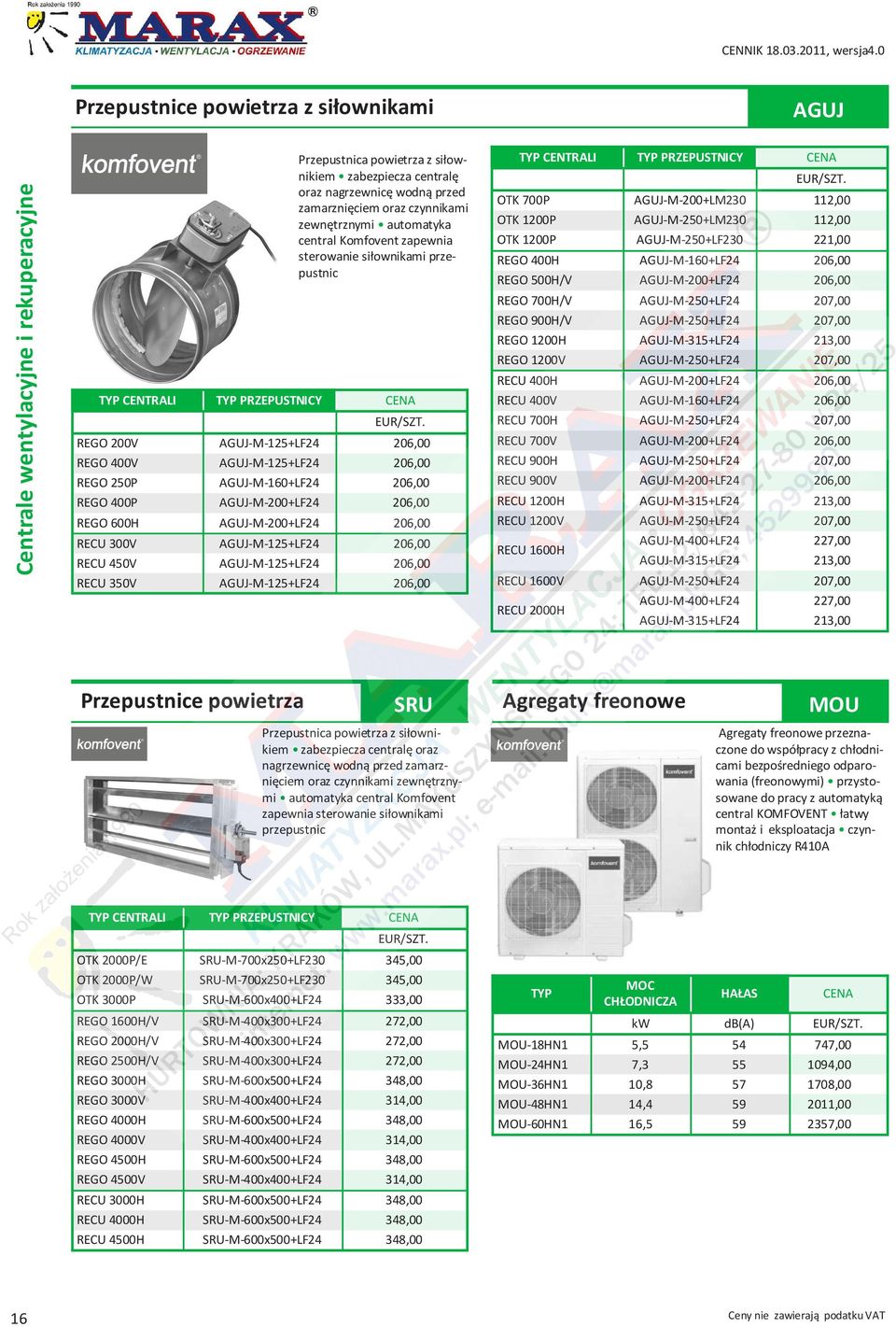 AGUJ-M-200+LF24 206,00 REGO 600H AGUJ-M-200+LF24 206,00 RECU 300V AGUJ-M-125+LF24 206,00 RECU 450V AGUJ-M-125+LF24 206,00 RECU 350V AGUJ-M-125+LF24 206,00 CENTRALI PRZEPUSTNICY CENA OTK 700P