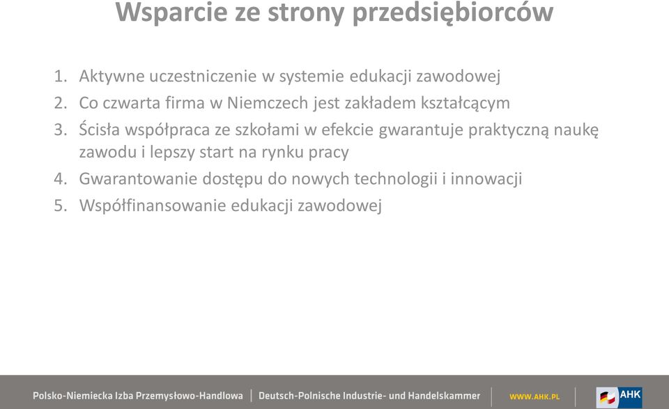 Co czwarta firma w Niemczech jest zakładem kształcącym 3.