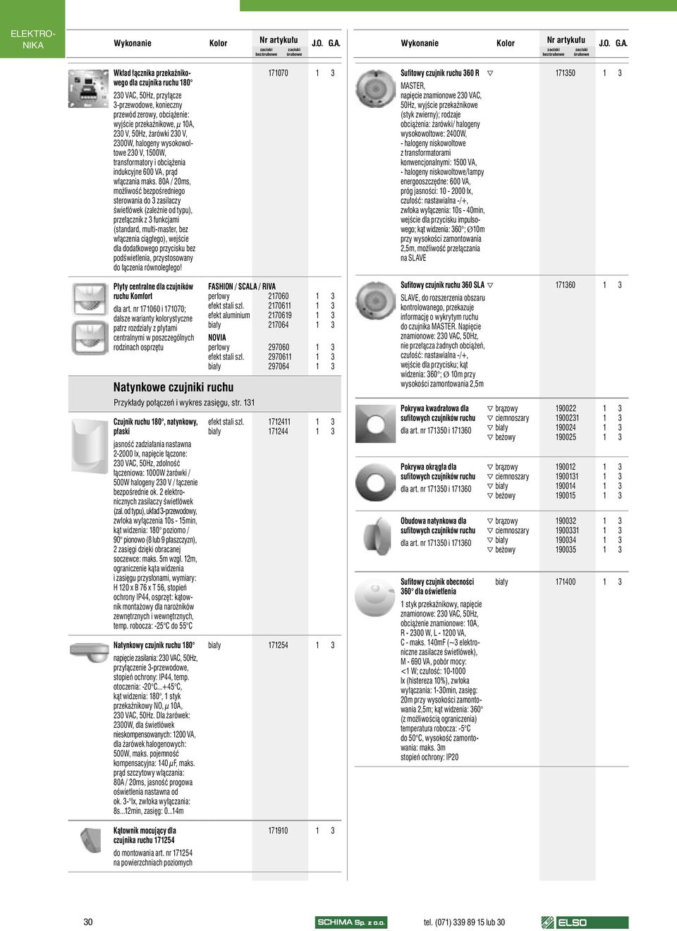 80A / 20ms, możliwość bezpośredniego sterowania do 3 zasilaczy świetlówek (zależnie od typu), przełącznik z 3 funkcjami (standard, multi-master, bez włączenia ciągłego), wejście dla dodatkowego