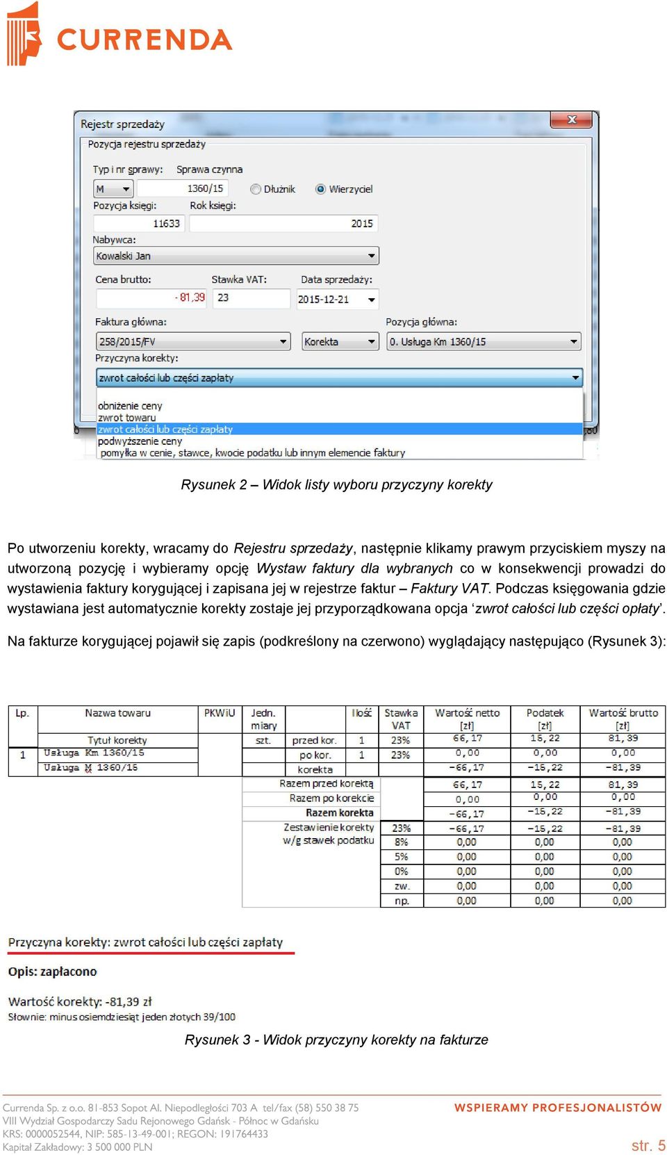 rejestrze faktur Faktury VAT.