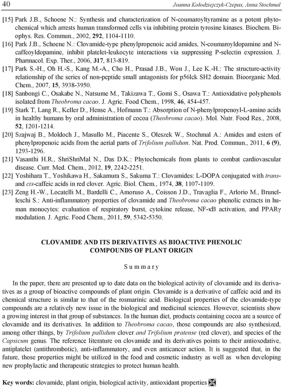 , 2002, 292, 1104-1110. [16] Park J.B., Schoene N.