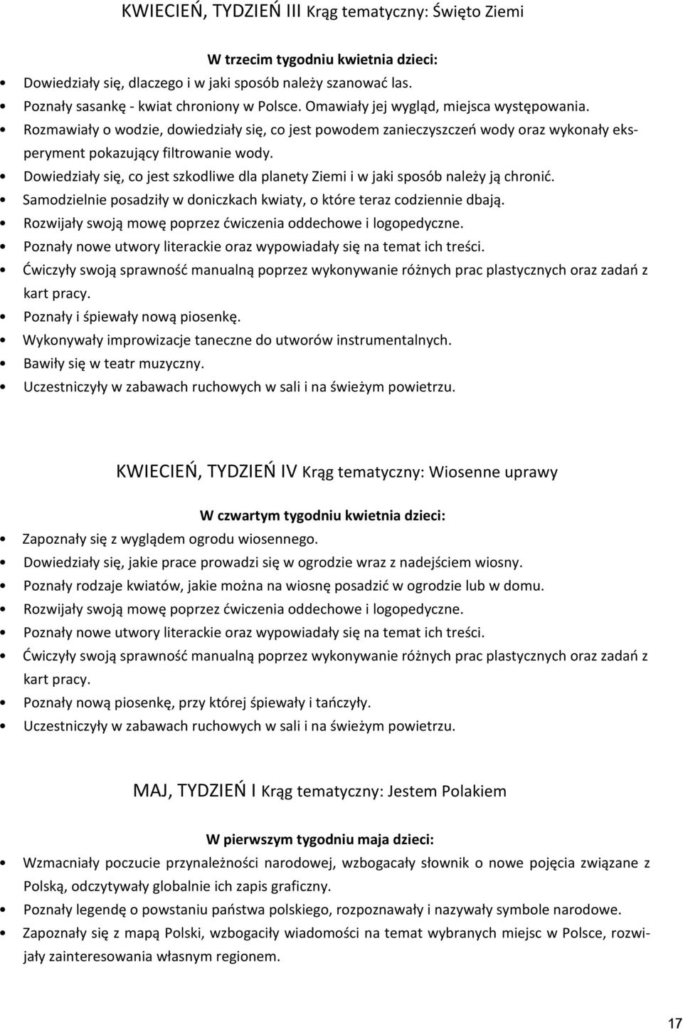 Dowiedziały się, co jest szkodliwe dla planety Ziemi i w jaki sposób należy ją chronić. Samodzielnie posadziły w doniczkach kwiaty, o które teraz codziennie dbają.