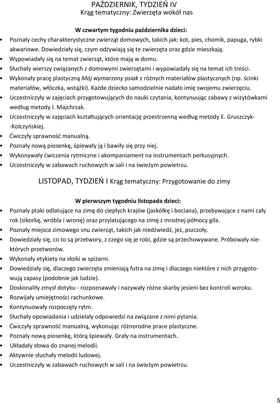 Słuchały wierszy związanych z domowymi zwierzętami i wypowiadały się na temat ich treści. Wykonały pracę plastyczną Mój wymarzony psiak z różnych materiałów plastycznych (np.