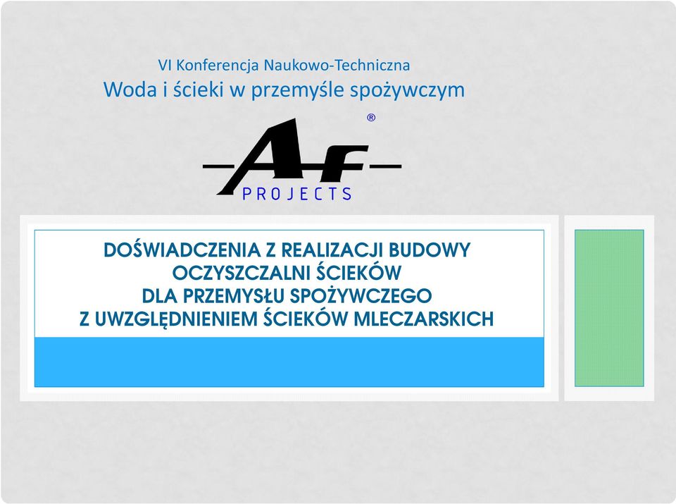 REALIZACJI BUDOWY OCZYSZCZALNI ŚCIEKÓW DLA