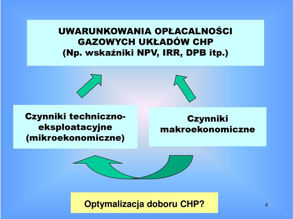 ) Czynniki technicznoeksploatacyjne