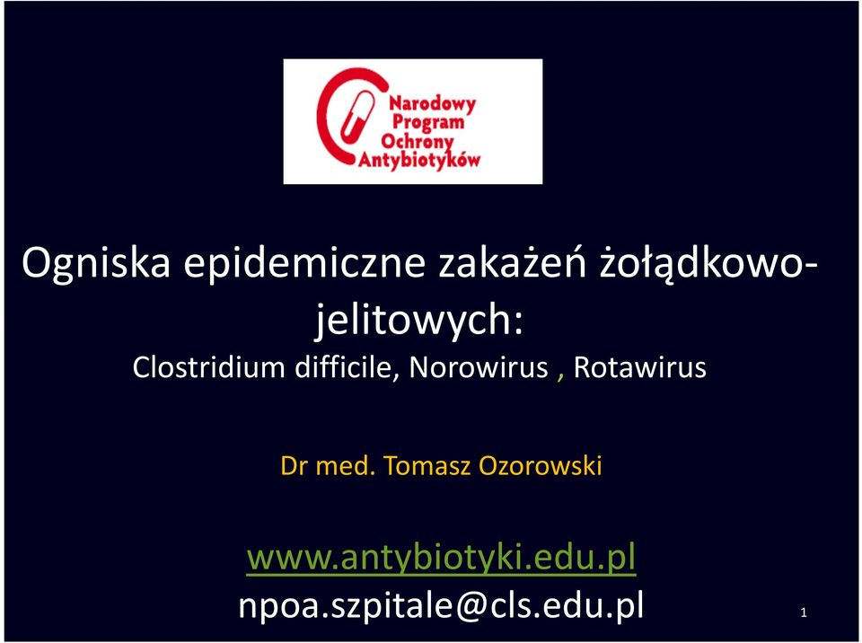 Norowirus, Rotawirus Dr med.