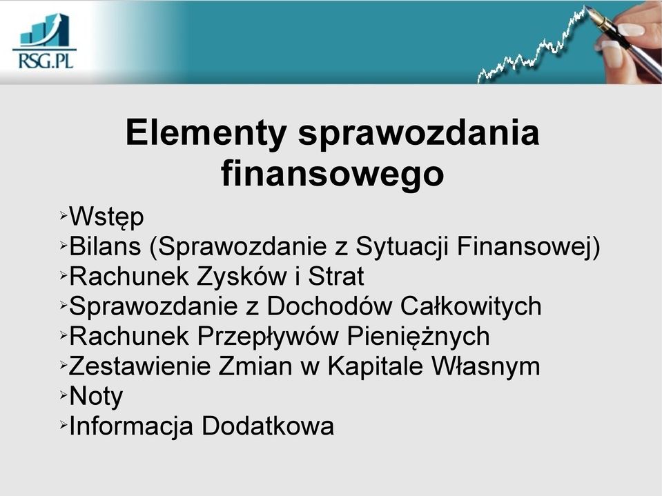 Strat Sprawozdanie z Dochodów Całkowitych Rachunek