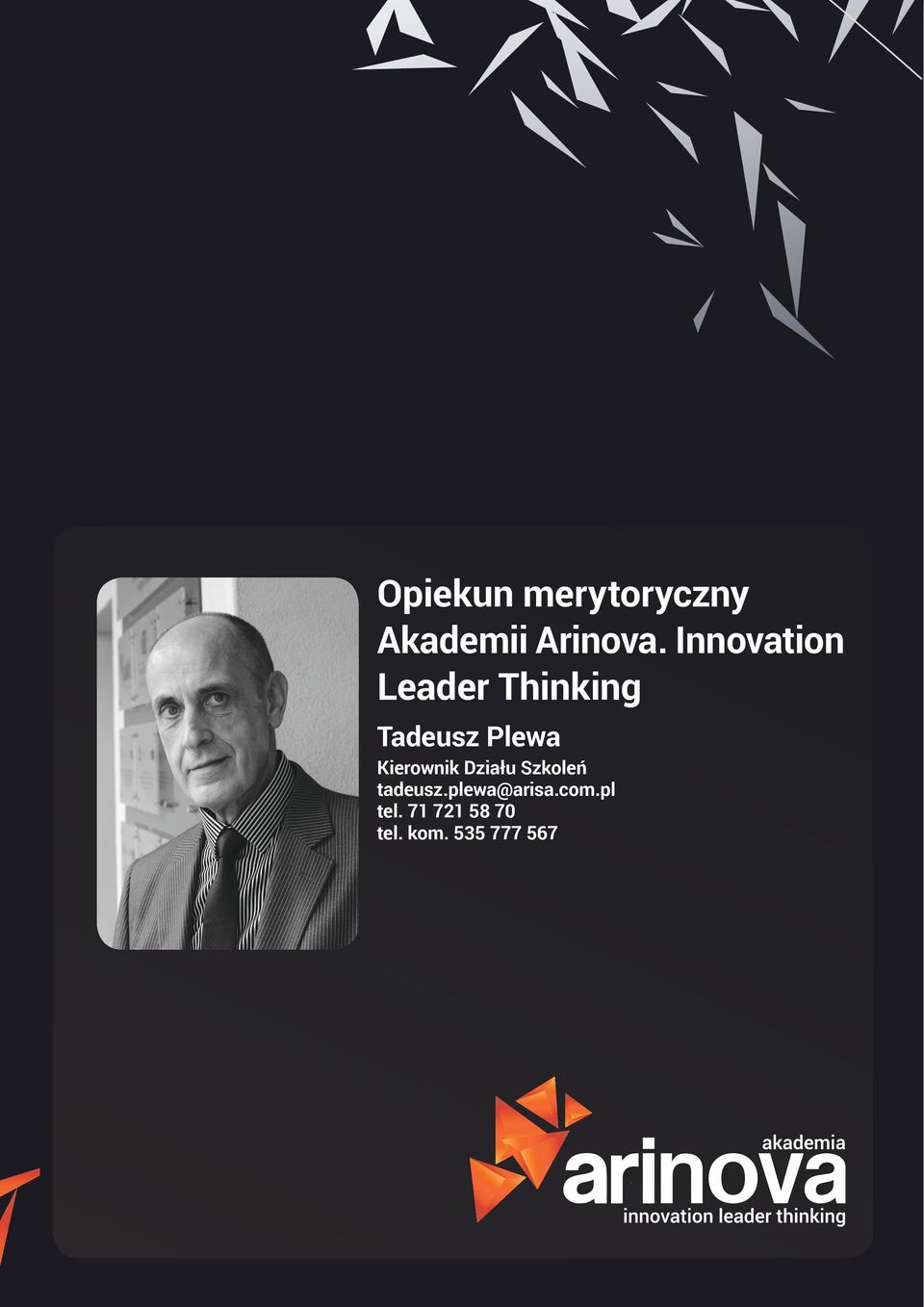 Kierownik Działu Szkoleń tadeusz.