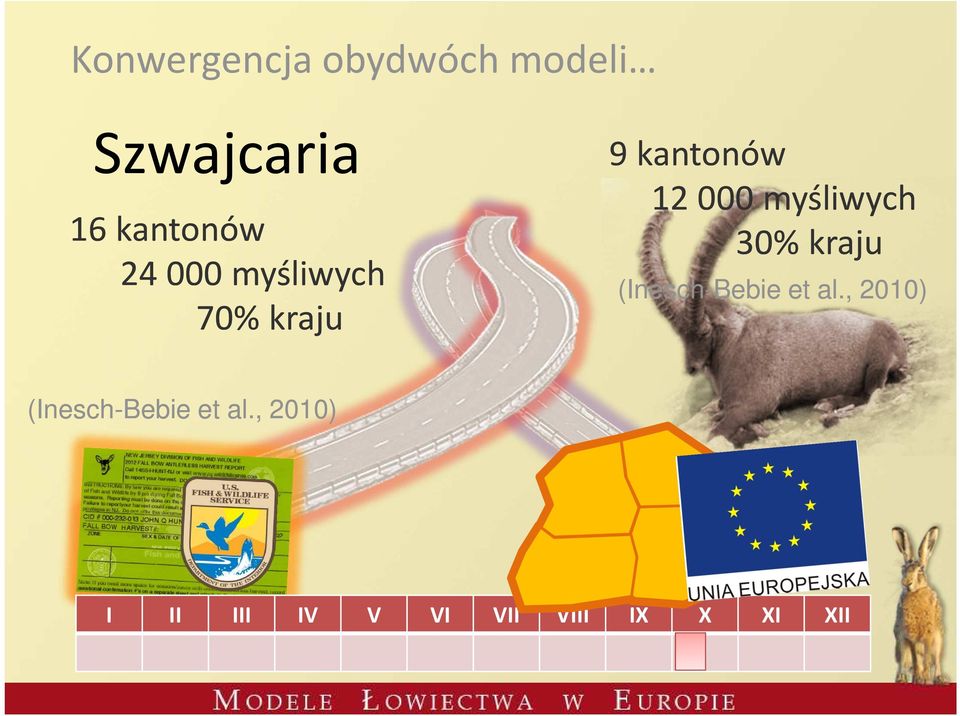 myśliwych 30% kraju (Inesch-Bebie et al.