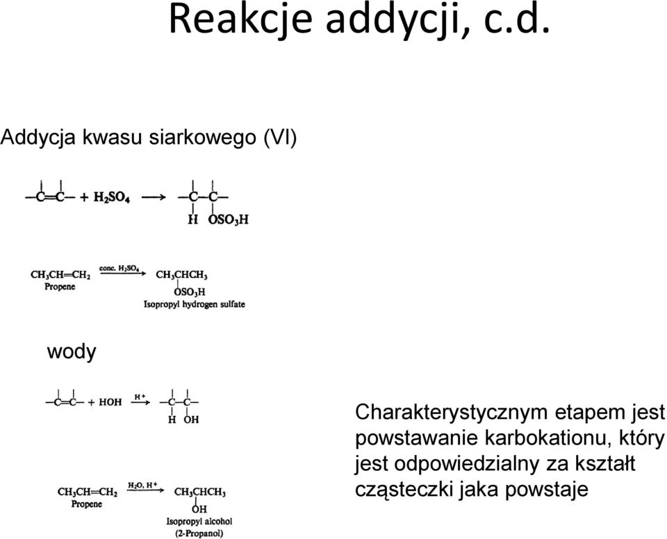 Addycja kwasu siarkowego (VI) wody