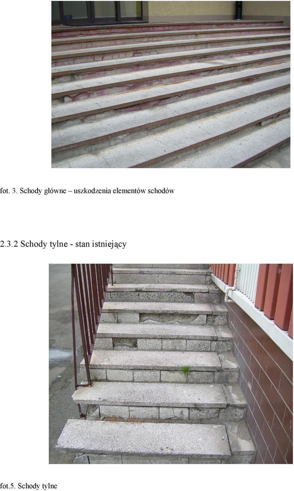 elementów schodów 2.3.