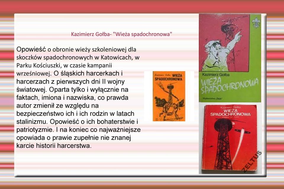 Oparta tylko i wyłącznie na faktach, imiona i nazwiska, co prawda autor zmienił ze względu na bezpieczeństwo ich i ich rodzin w