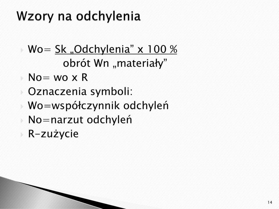 Oznaczenia symboli:
