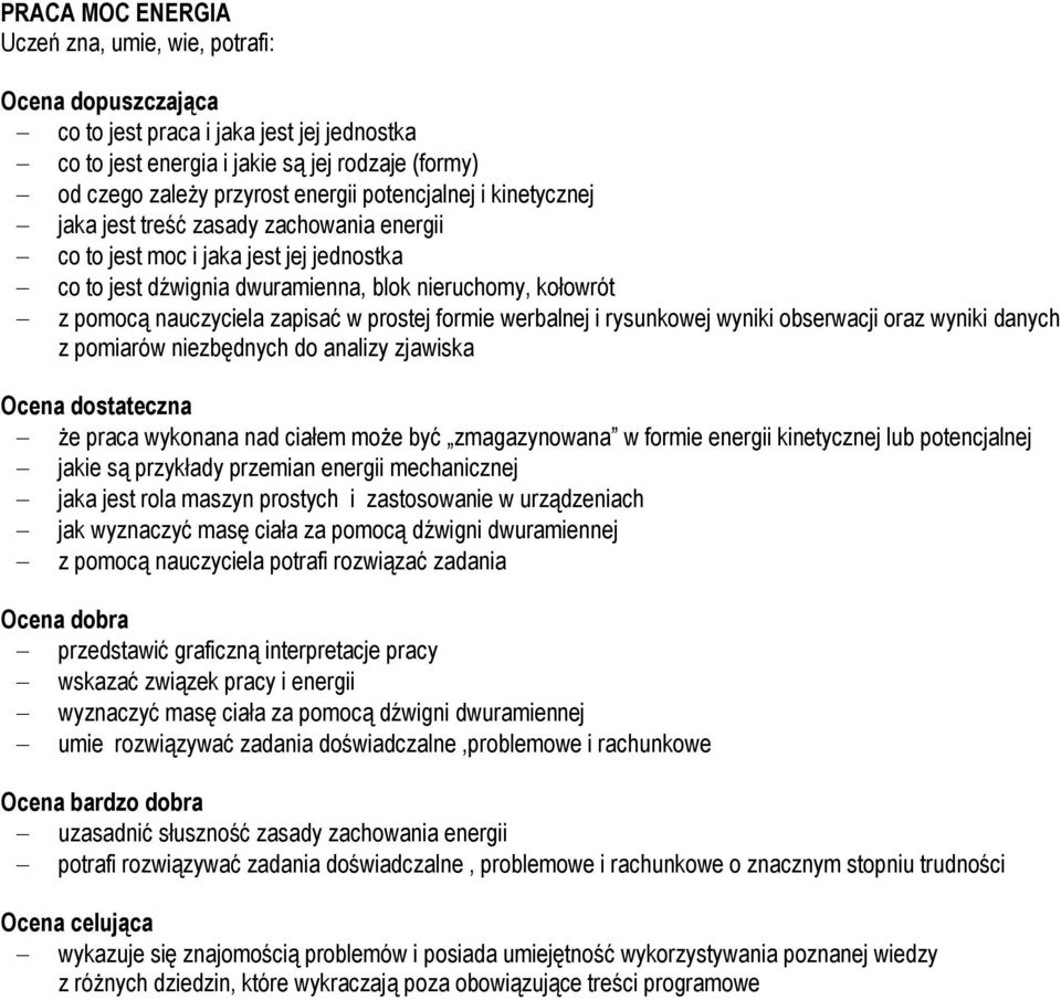 zmagazynowana w formie energii kinetycznej lub potencjalnej jakie są przykłady przemian energii mechanicznej jaka jest rola maszyn prostych i zastosowanie w urządzeniach jak wyznaczyć masę ciała za