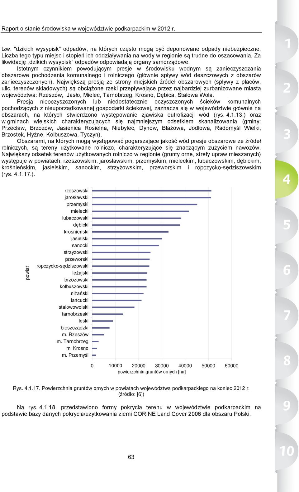 Istotnym czynnikiem powodującym presje w środowisku wodnym są zanieczyszczania obszarowe pochodzenia komunalnego i rolniczego (głównie spływy wód deszczowych z obszarów zanieczyszczonych).