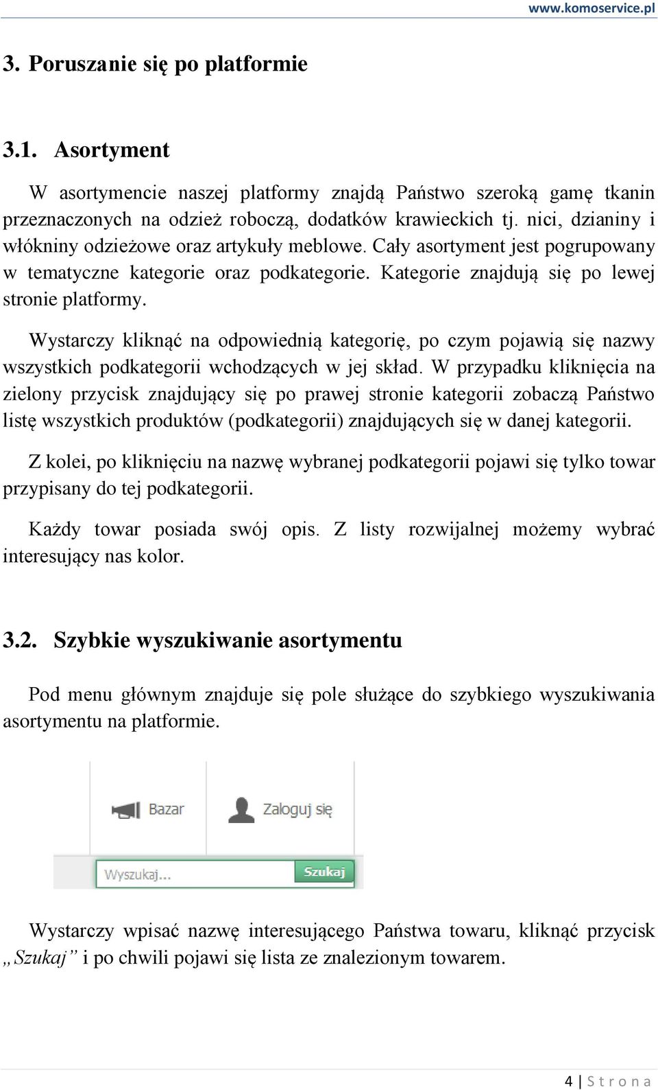 Wystarczy kliknąć na odpowiednią kategorię, po czym pojawią się nazwy wszystkich podkategorii wchodzących w jej skład.