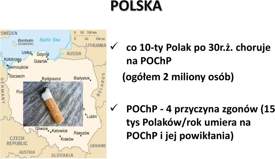 osób) POChP - 4 przyczyna zgonów (15