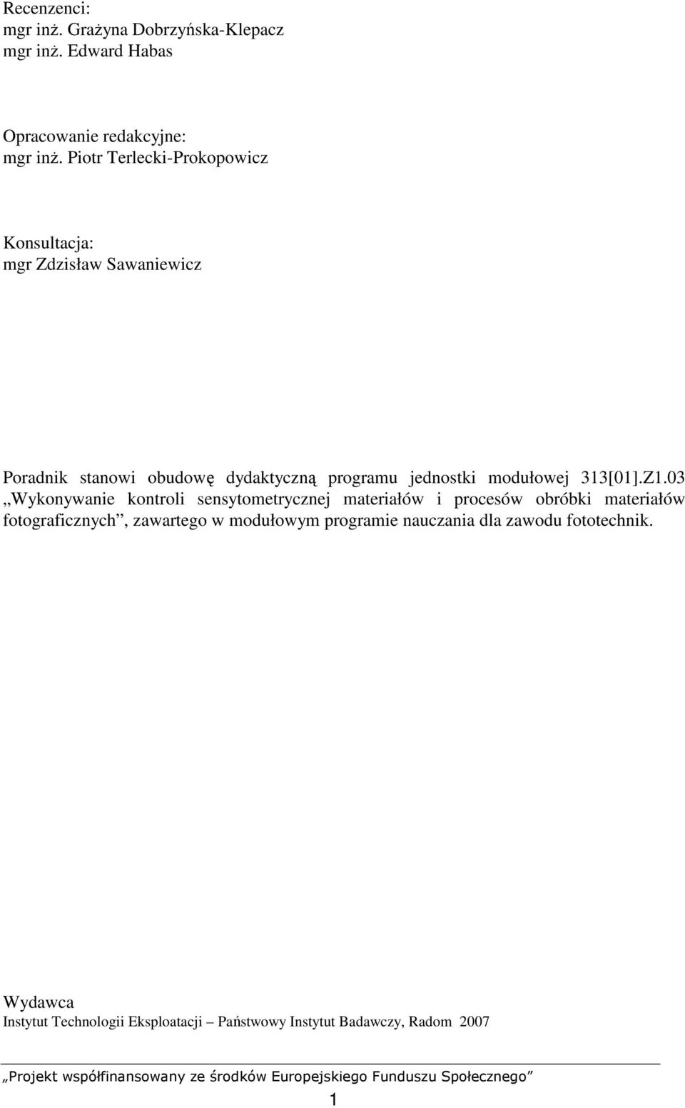 modułowej 313[01].Z1.