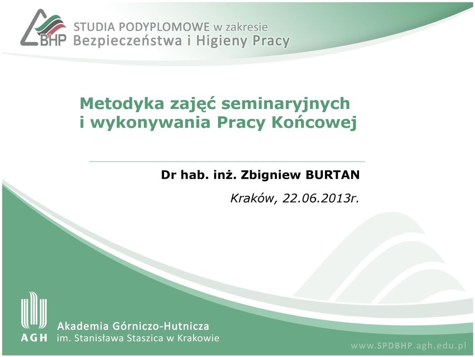 wykonywania Pracy Końcowej