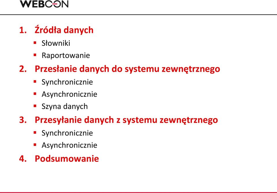 Synchronicznie Asynchronicznie Szyna danych 3.