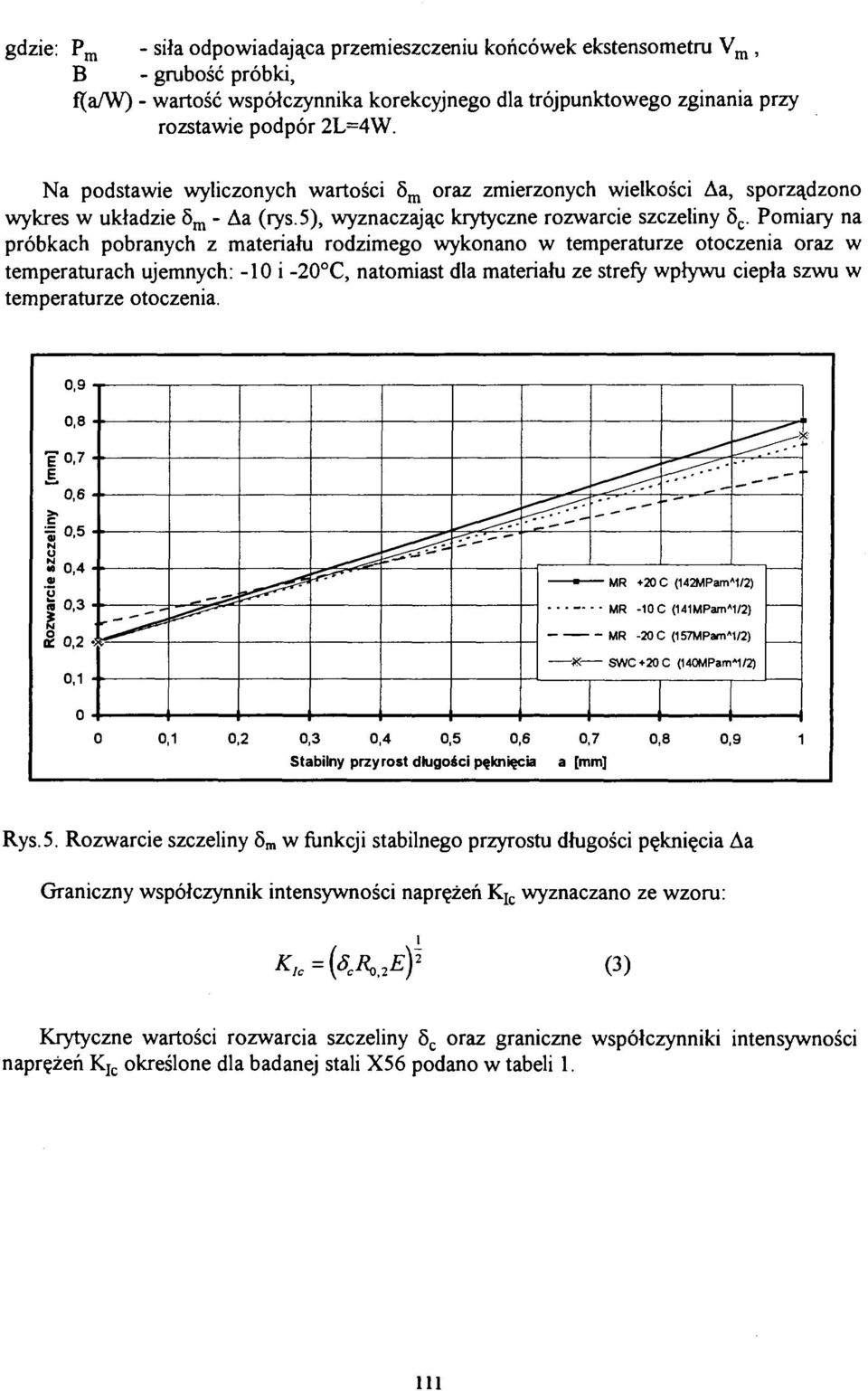 Pomiary na próbkach pobranych z materiału rodzimego wykonano w temperaturze otoczenia oraz w temperaturach ujemnych: -10 i -20 C, natomiast dla materiału ze strefy wpływu ciepła szwu w temperaturze