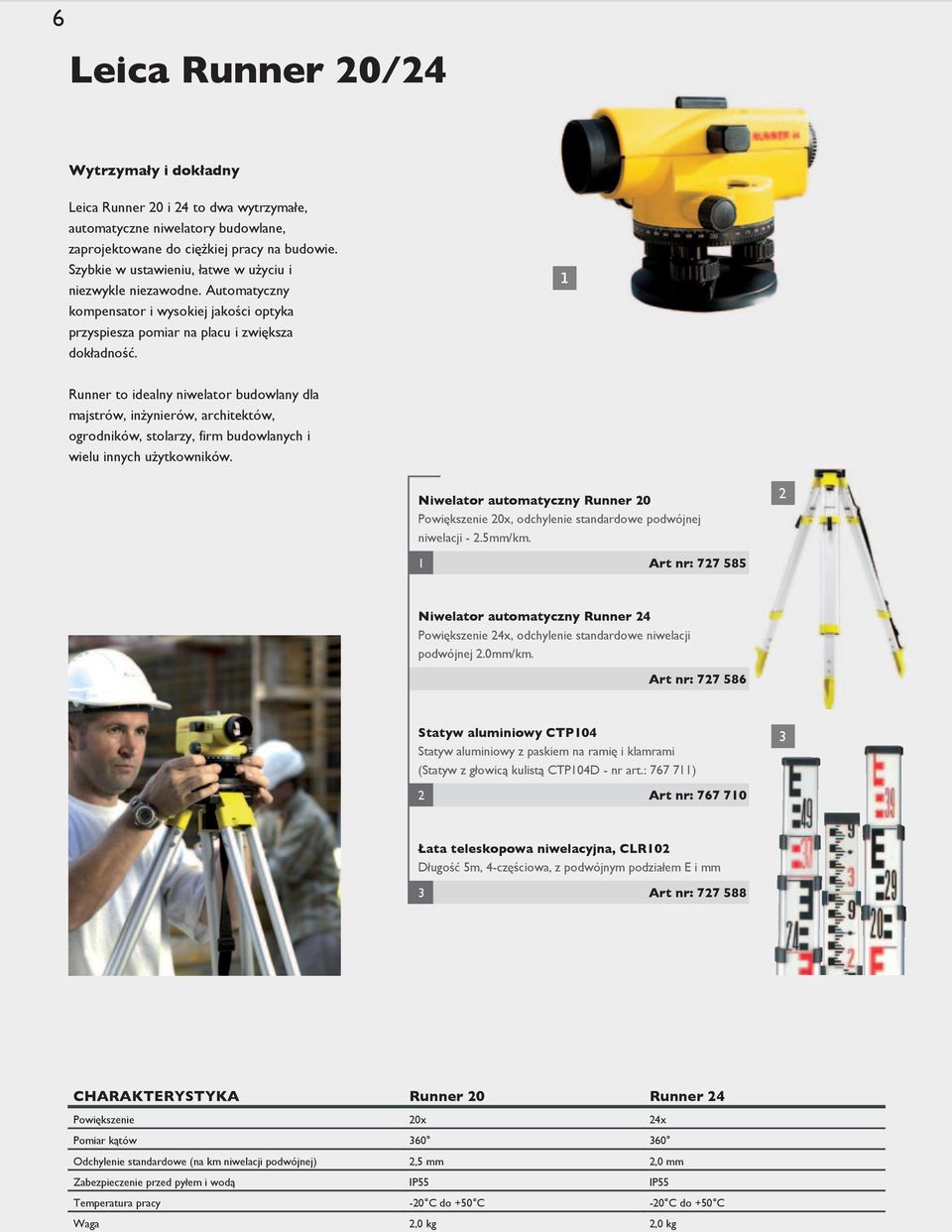 Runner to idealny niwelator budowlany dla majstrów, inżynierów, architektów, ogrodników, stolarzy, firm budowlanych i wielu innych użytkowników.