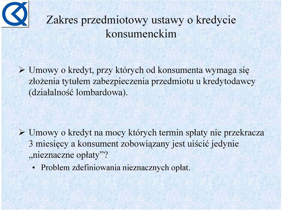 (działalność lombardowa).