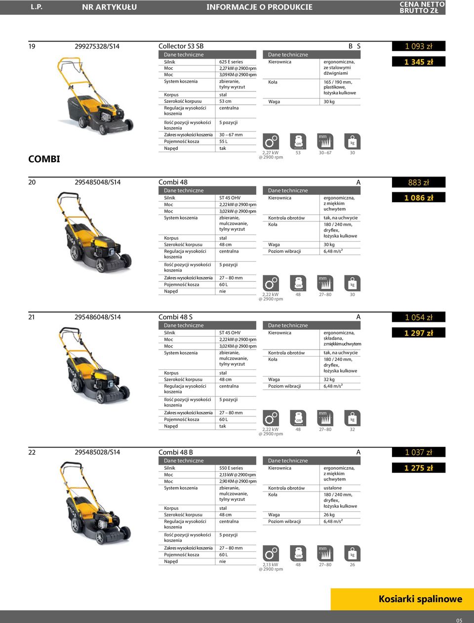 2900 rpm 3,02 kw @ 2900 rpm 48 cm 5 pozycji 27 80 mm 60 L nie Kontrola obrotów 2,22 kw @ 2900 rpm ergonomiczna, z miękkim uchwytem, na uchwycie 180 / 240 mm, dryflex, 30 kg 6,48 m/s² 48 27 80 30 883
