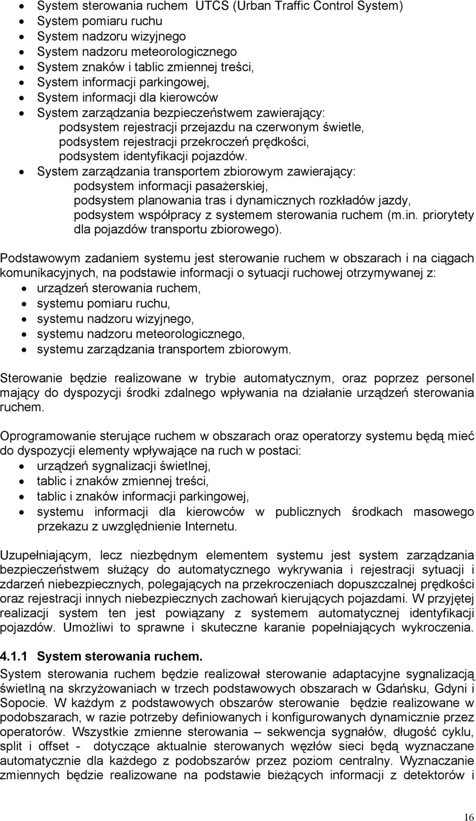 podsystem identyfikacji pojazdów.