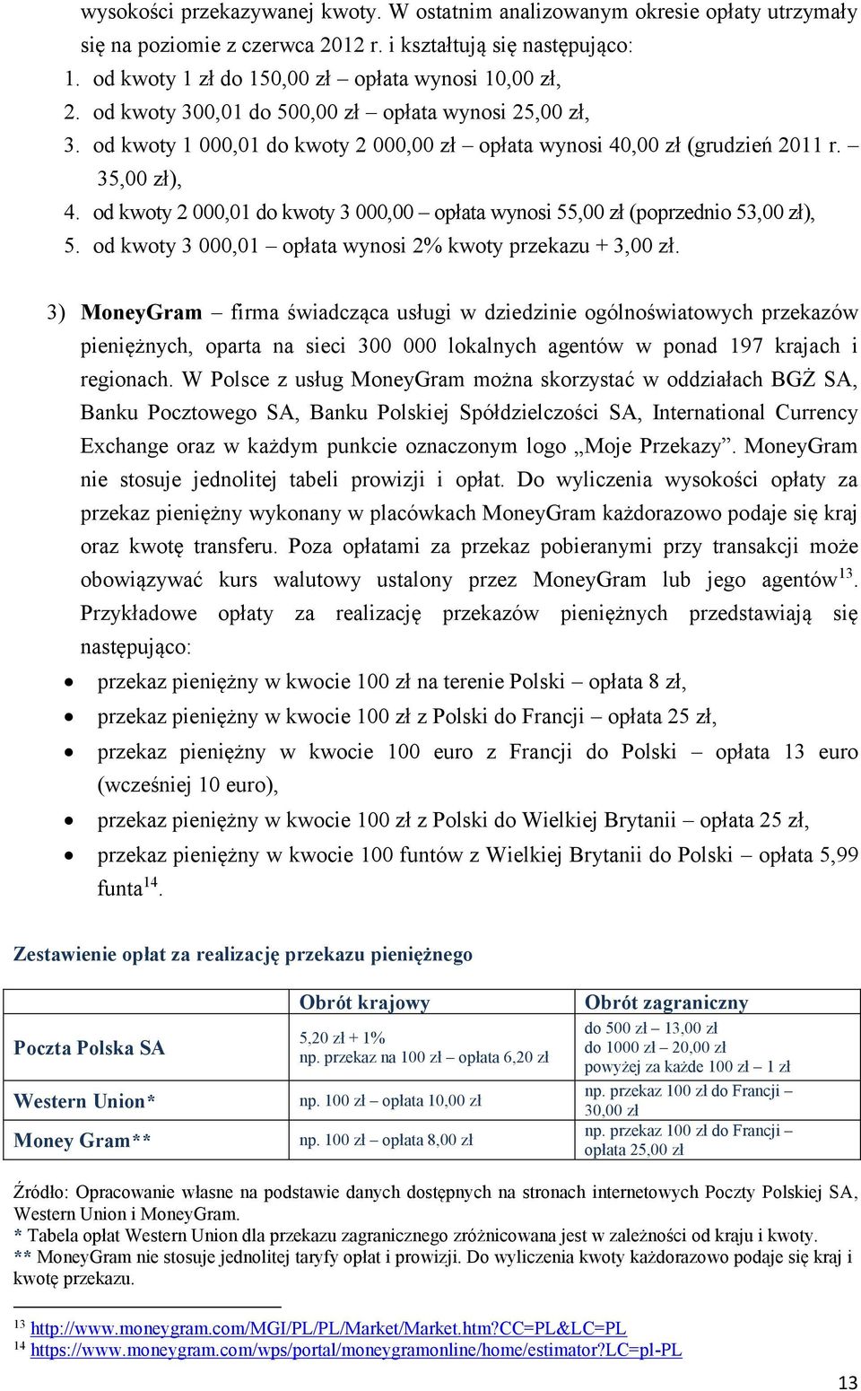 od kwoty 2 000,01 do kwoty 3 000,00 opłata wynosi 55,00 zł (poprzednio 53,00 zł), 5. od kwoty 3 000,01 opłata wynosi 2% kwoty przekazu + 3,00 zł.
