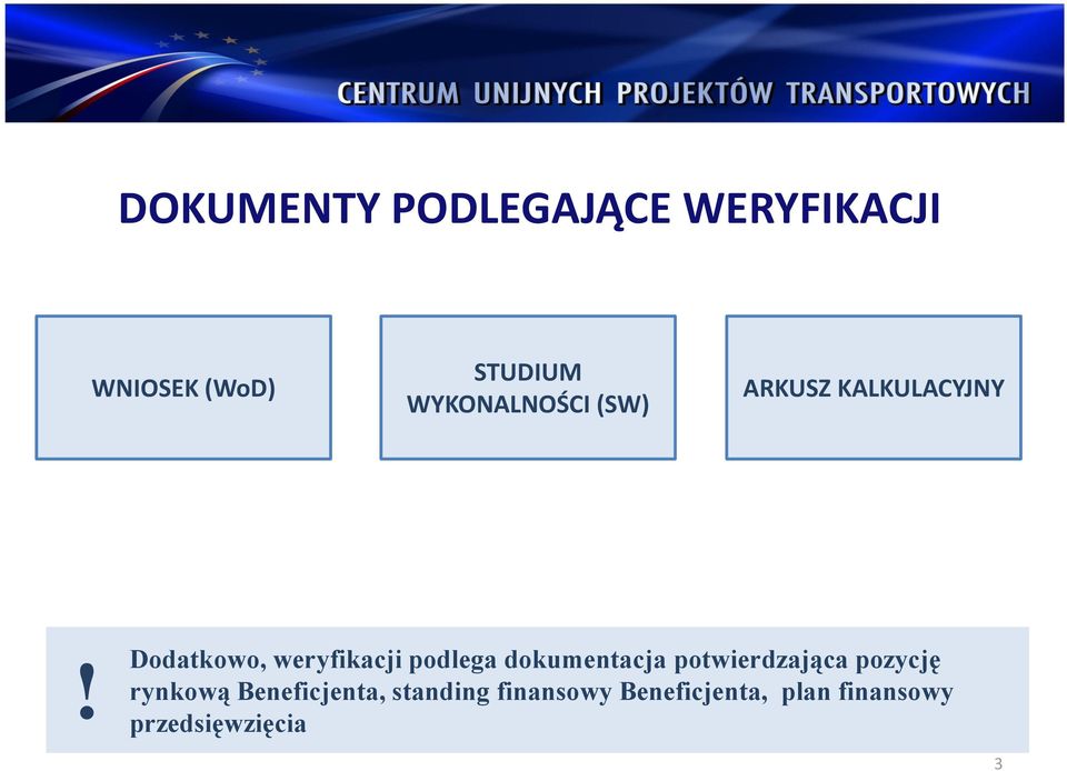 podlega dokumentacja potwierdzająca pozycję rynkową