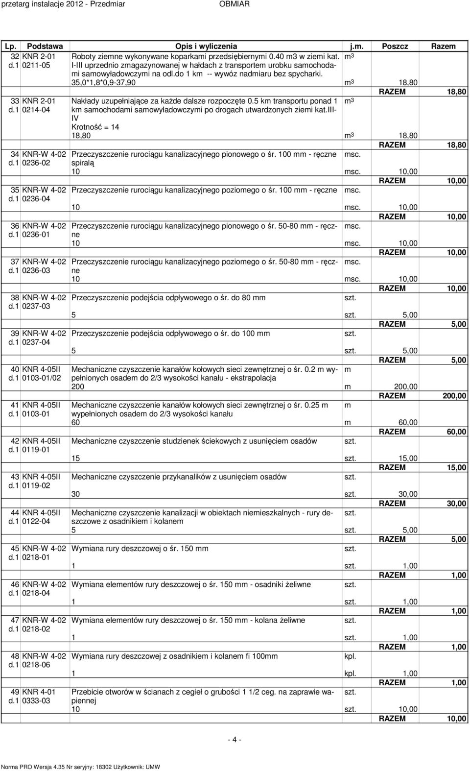 1 0214-04 34 KNR-W 4-02 d.1 0236-02 35 KNR-W 4-02 d.1 0236-04 36 KNR-W 4-02 d.1 0236-01 37 KNR-W 4-02 d.1 0236-03 38 KNR-W 4-02 d.1 0237-03 39 KNR-W 4-02 d.1 0237-04 40 KNR 4-05II d.