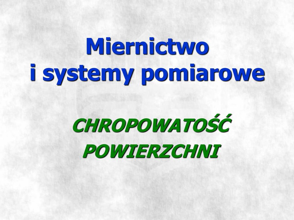 pomiarowe