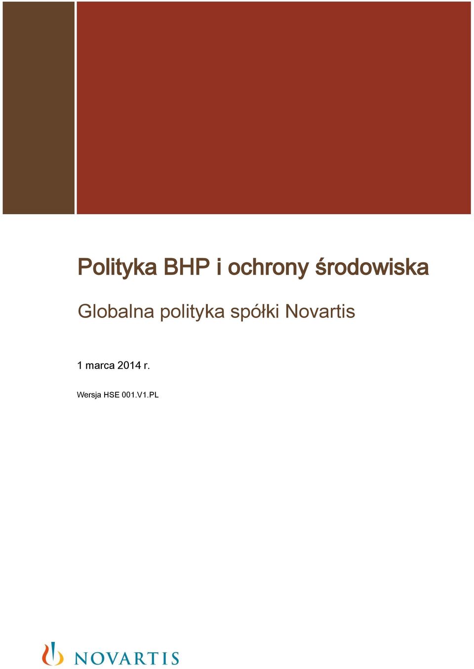 polityka spółki Novartis