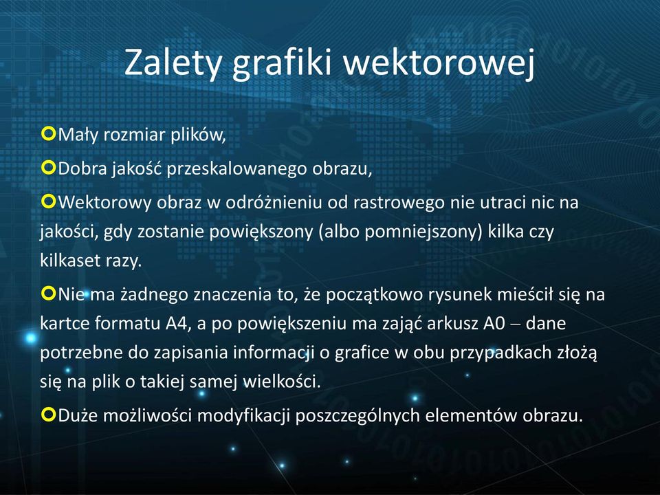 Nie ma żadnego znaczenia to, że początkowo rysunek mieścił się na kartce formatu A4, a po powiększeniu ma zająć arkusz A0 dane