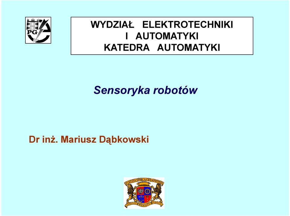 AUTOMATYKI Sensoryka