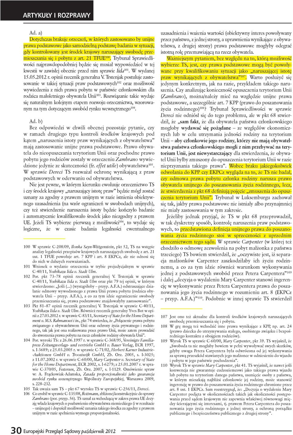05.2012 r. opinii rzecznik generalna V.