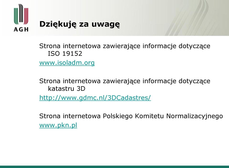 org Strona internetowa zawierające informacje dotyczące katastru