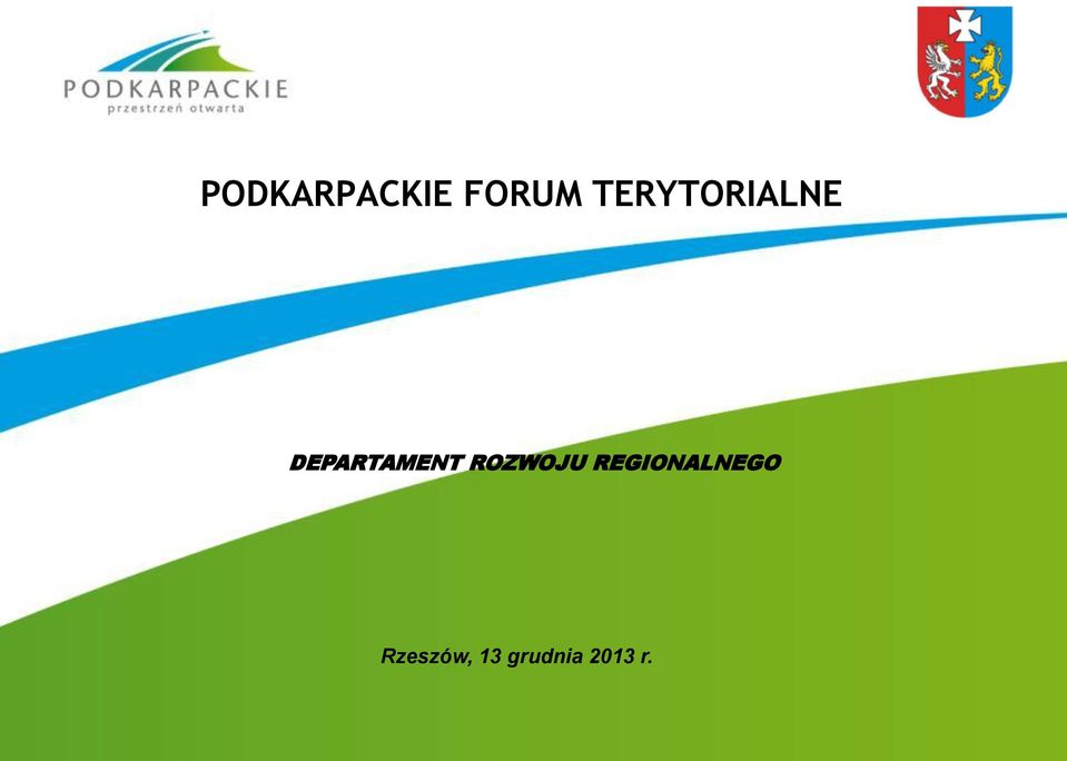 DEPARTAMENT ROZWOJU