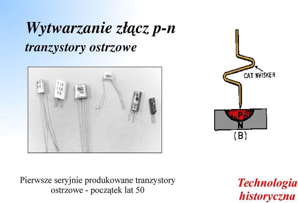 produkowane tranzystory ostrzowe