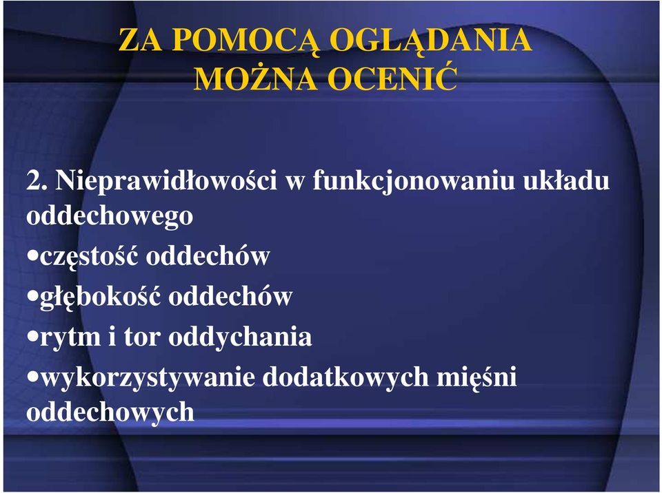 oddechowego częstość oddechów głębokość oddechów