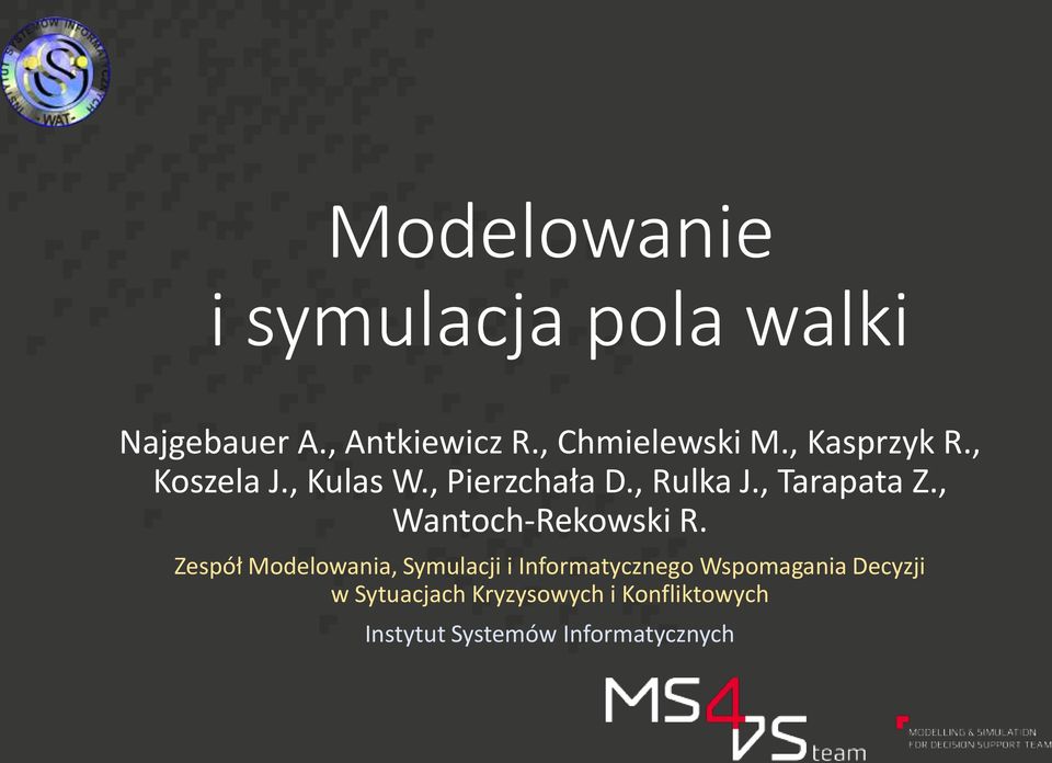 , Wantoch-Rekowski R.