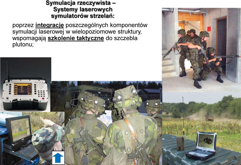 poszczególnych komponentów symulacji laserowej w
