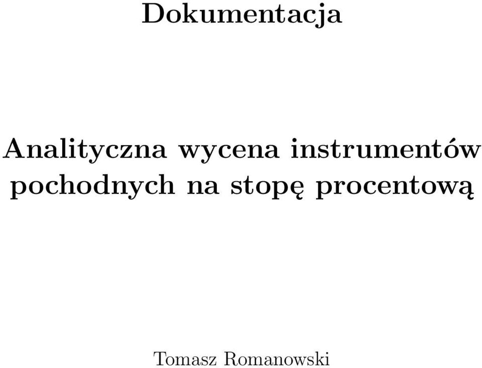 instrumentów pochodnych