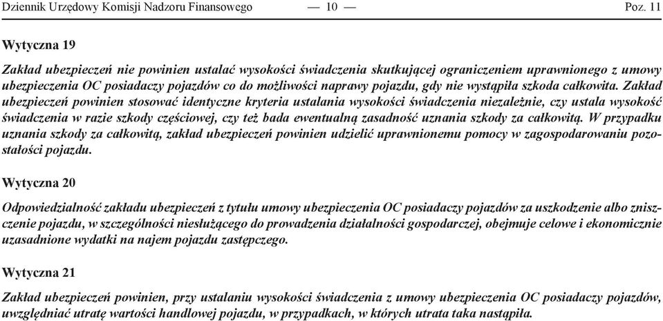nie wystąpiła szkoda całkowita.