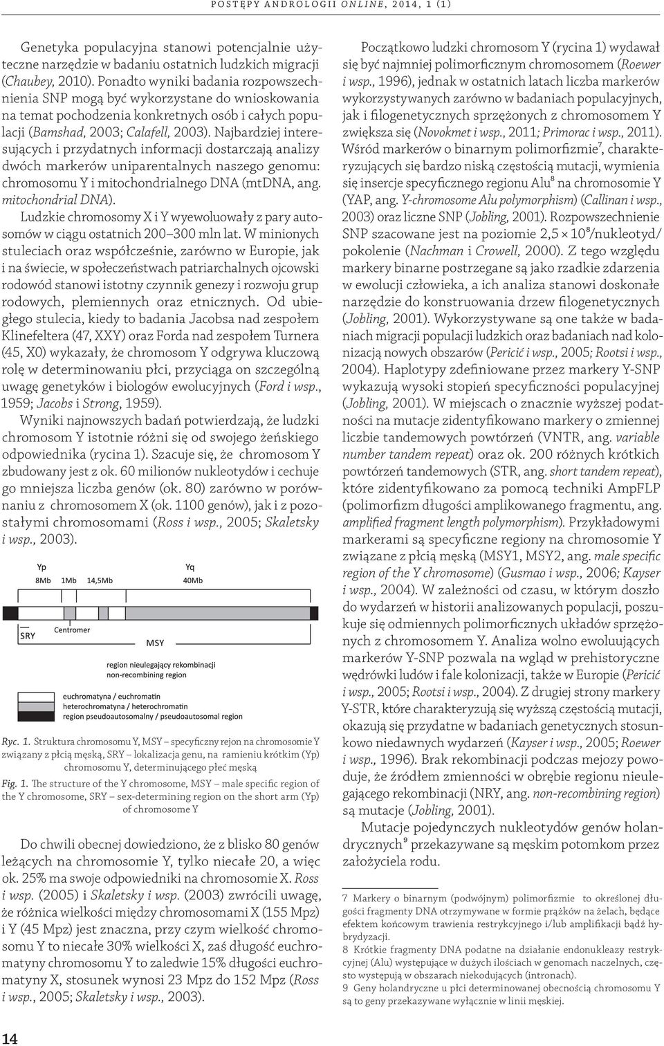 Najbardziej interesujących i przydatnych informacji dostarczają analizy dwóch markerów uniparentalnych naszego genomu: chromosomu Y i mitochondrialnego DNA (mtdna, ang. mitochondrial DNA).