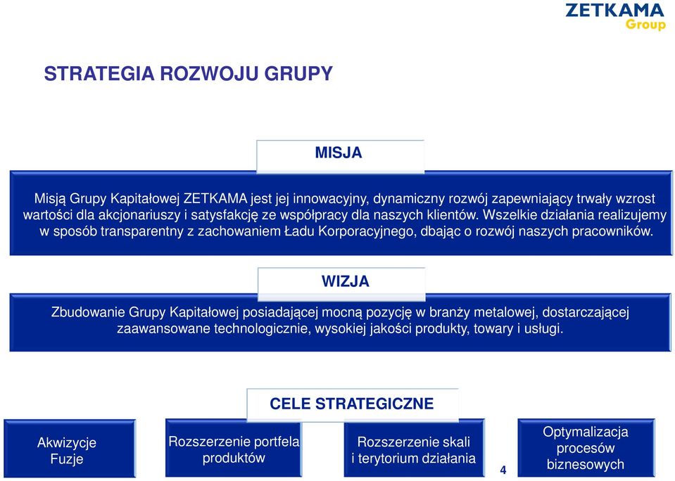 Wszelkie działania realizujemy w sposób transparentny z zachowaniem Ładu Korporacyjnego, dbając o rozwój naszych pracowników.